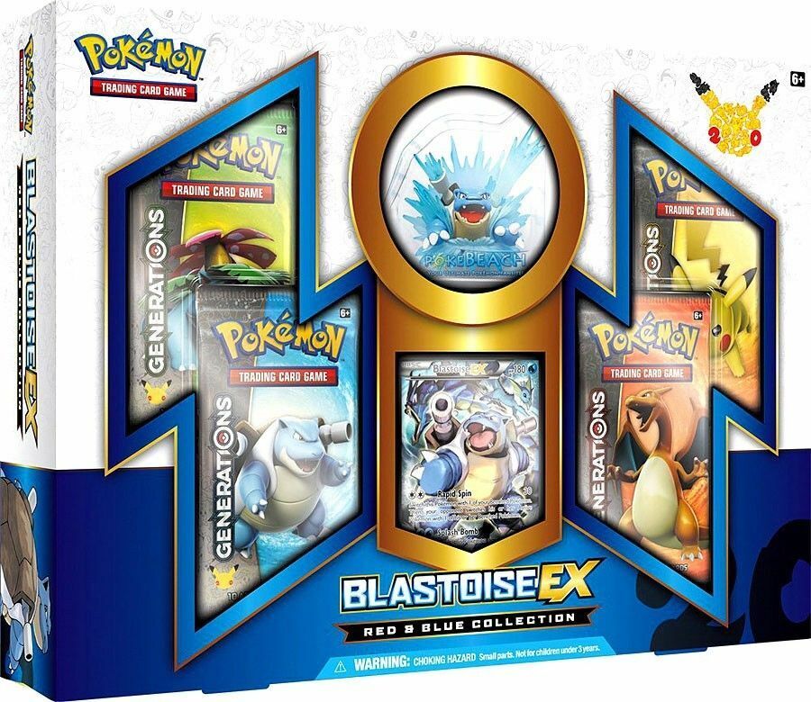 *NEW* Pokemon TCG: Blastoise EX Red Blue Collection Box