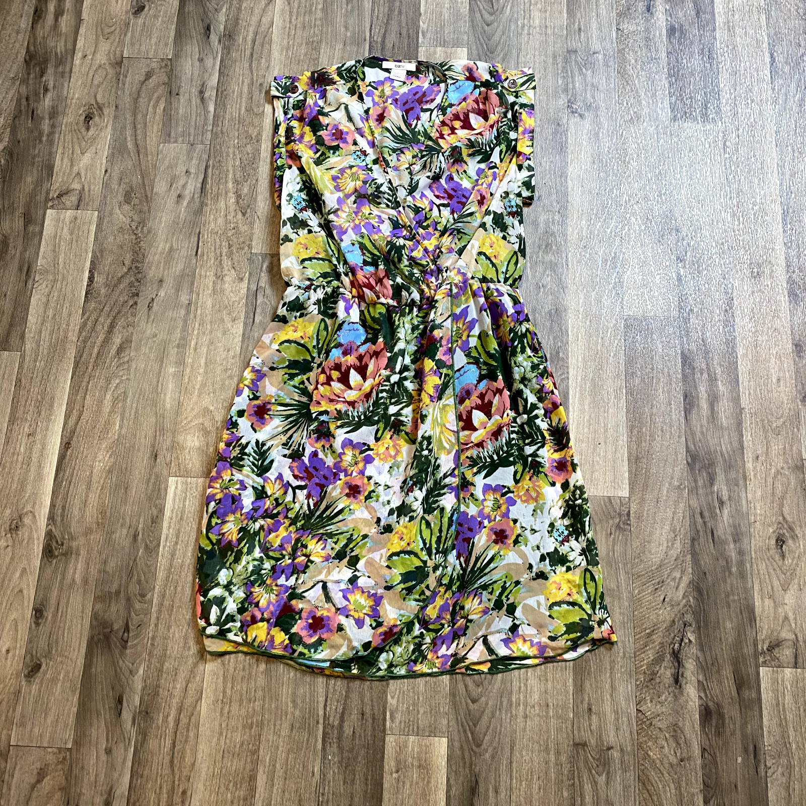 Bar III Colorful Floral Mini Dress Size Small