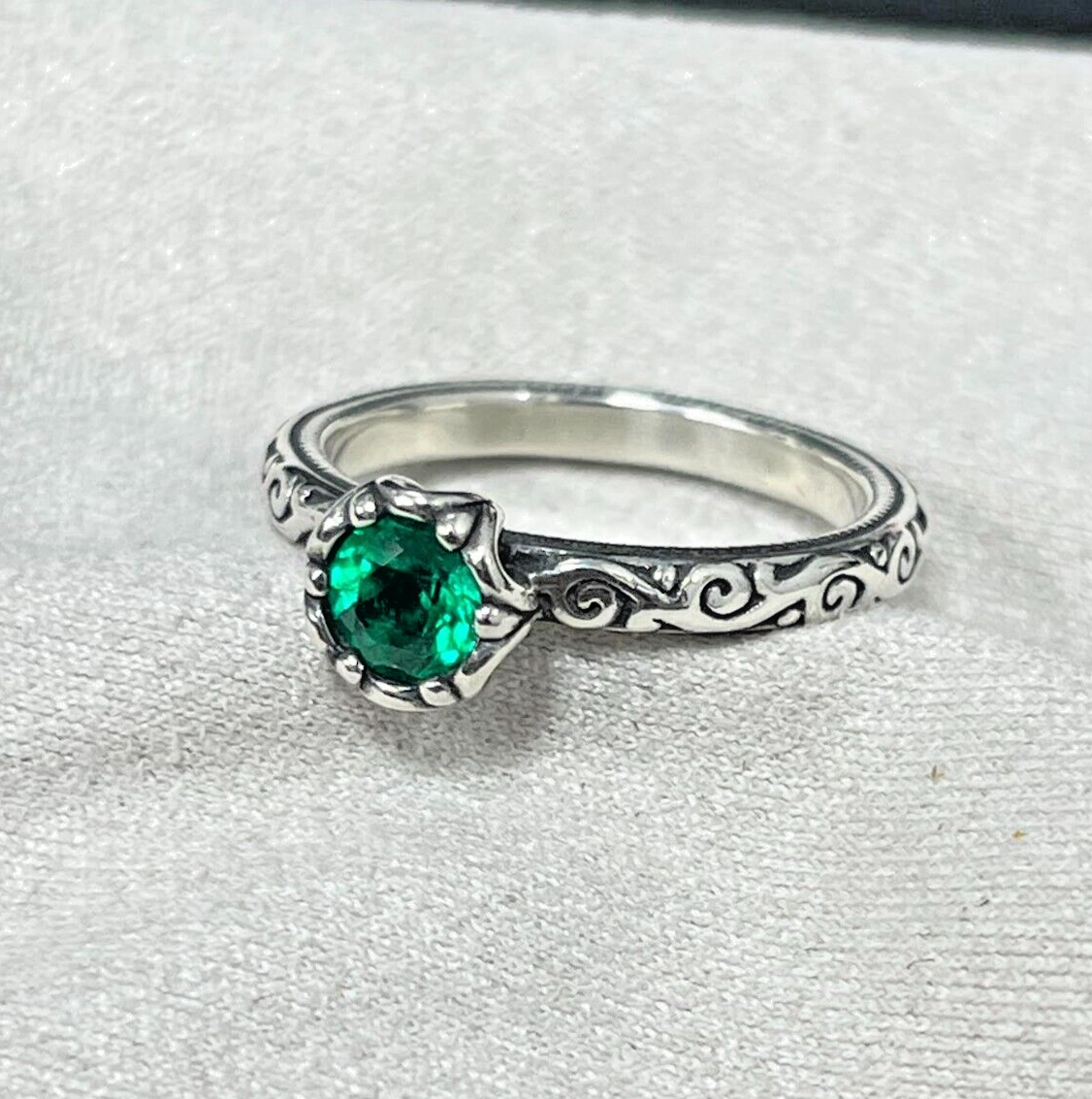 James Avery Cherished Birthstone Ring Size 7 (May) Lab Created