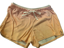Justice Active Girls Size 14/16 Pink / Orange Shorts Elastic Waist Drawstring