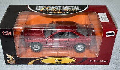 Road Legends Signature 1990 BMW 850i Red 1:24 DieCast Car Model