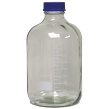 5L Glass Media Bottle, Round, GL60 Screw Cap Karter Scientific 232Z1 (Pack 4)