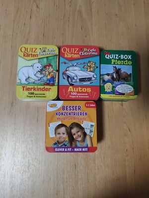 Paket Quiz Karten Box Tierkinder Autos Pferde Toggo Besser konzentrieren