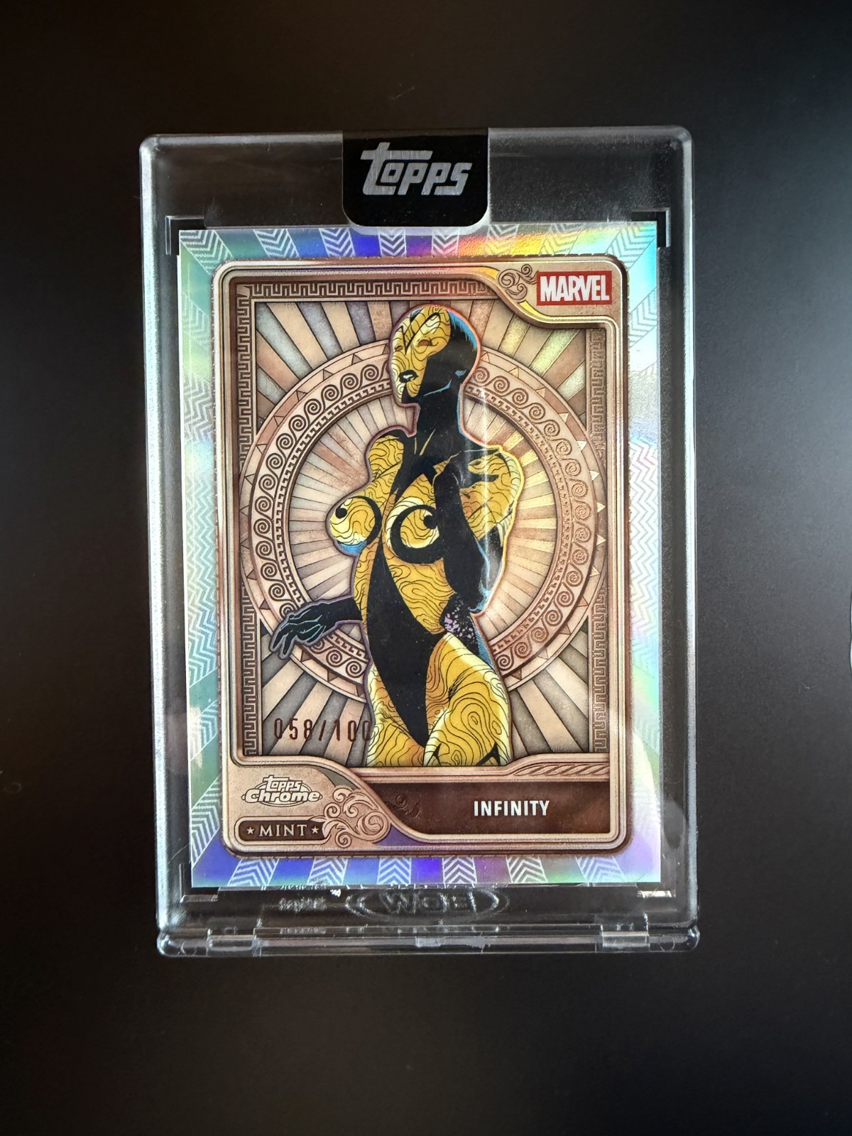 2026 Topps Marvel Mint Infinity Bronze #26 /100 Encased