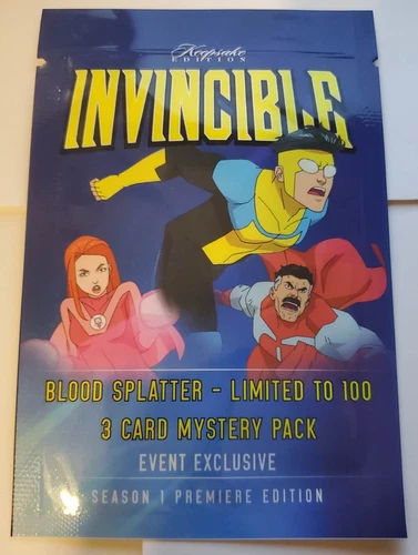 2025 Invincible Keepsake Blood Splatter Edition SEALED 3 CARD TRADING CARD PACK
