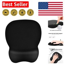 Ergonomic Memory Foam Mouse Pad with Wrist Support for Comfort  Precision