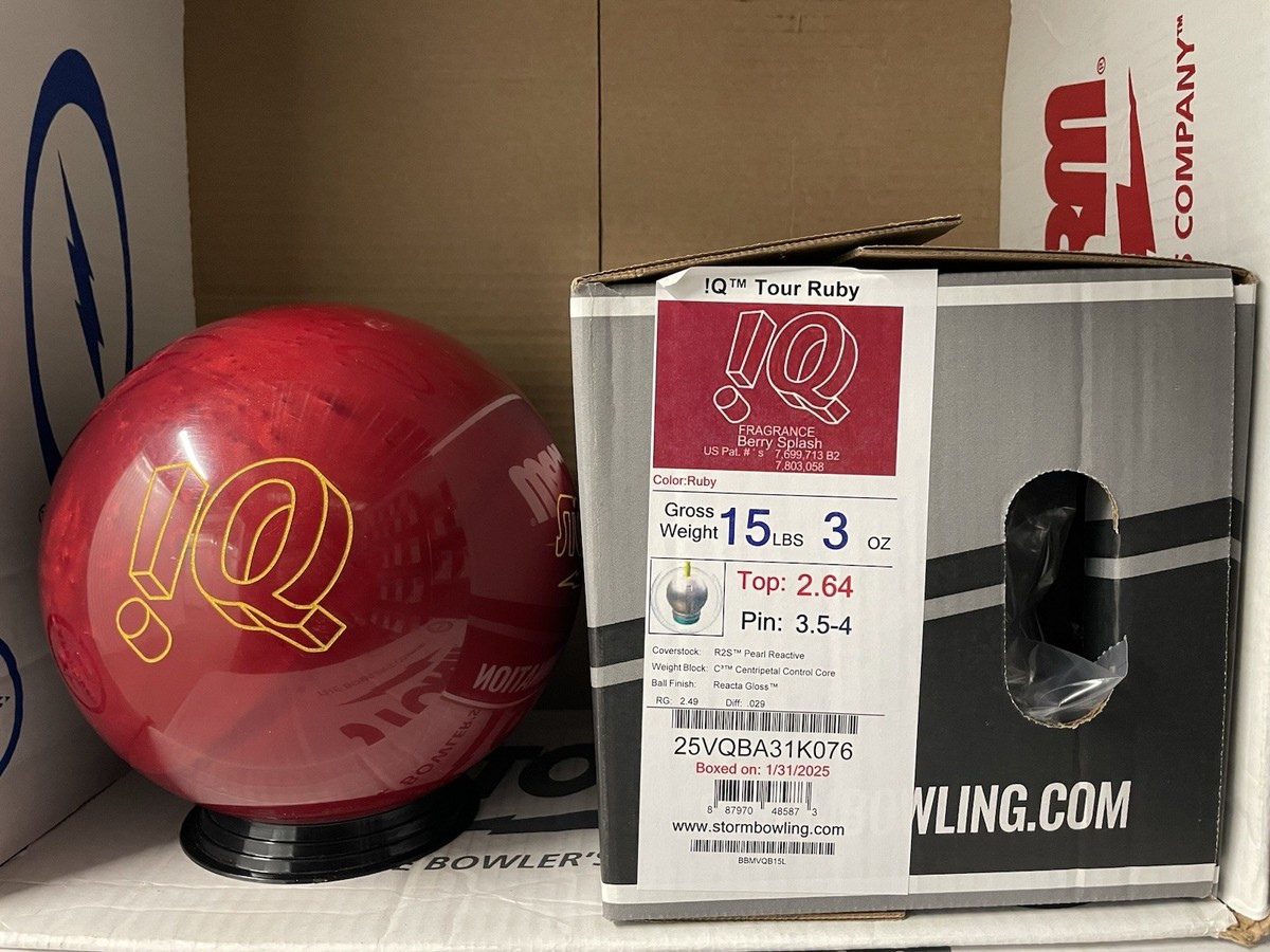 【新品未使用】ストーム IQ tour Ruby 15ポンド Storm IQ Tour Ruby Bowling Ball CLOSEOUT OFFER - BowlerX.