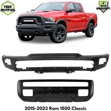Front Bumper Primed Steel Skid Plate Kit For 2015-2023 Ram 1500 Classic