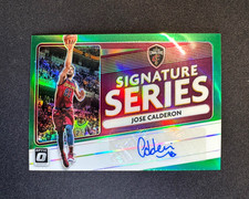 2020-21 Donruss Optic Jose Calderon Auto Signature Series Green Prizm Cavaliers