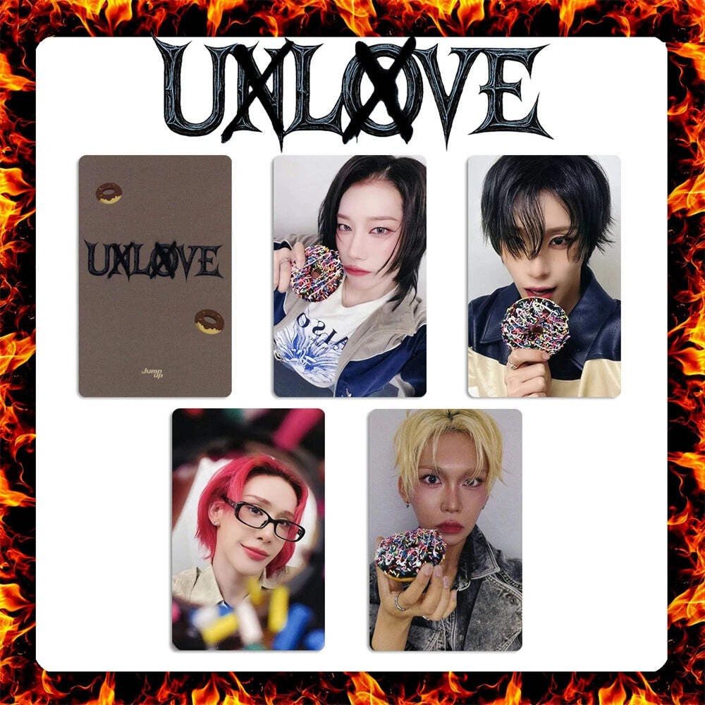 4Pcs KPOP XLOV Photocards UXLXVE Album Postcard Member Two-Sided