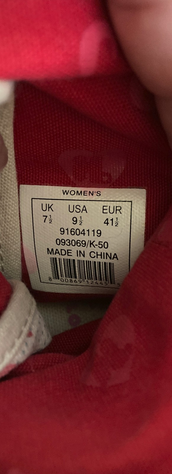 Harajuku Lovers High Top Shoes - Womens 9.5 - Gwen Stefani - Hearts Candy