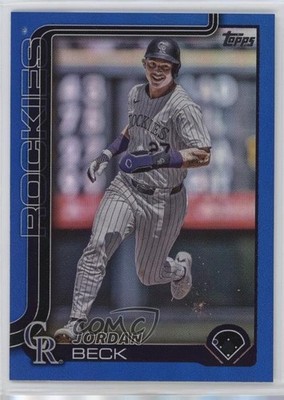 2025 Topps Series 1 Blue Rainbow 65/150 Jordan Beck #139 08vx
