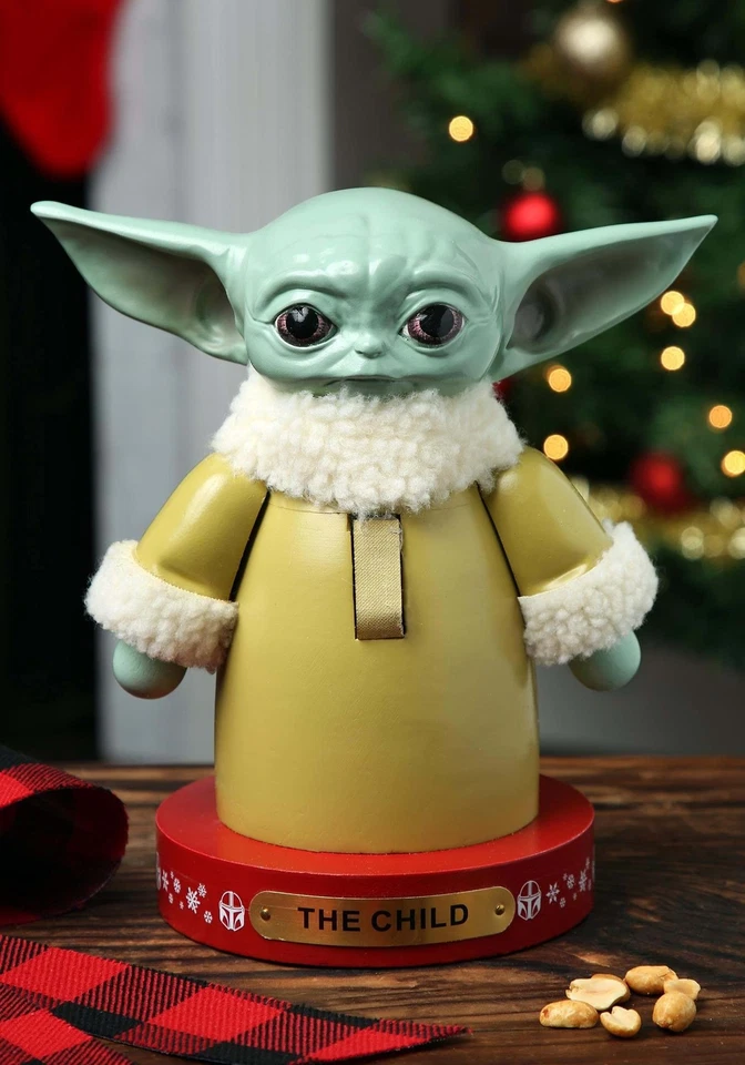 Star Wars The Child Grogu Wood Christmas Nutcracker 8.5 Inch SW6202L - Image 4 of 4