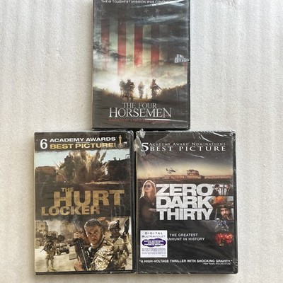 Four Horsemen + Hurt Locker + Zero Dark Thirty DVD Lot NEW SEALED w Fraying