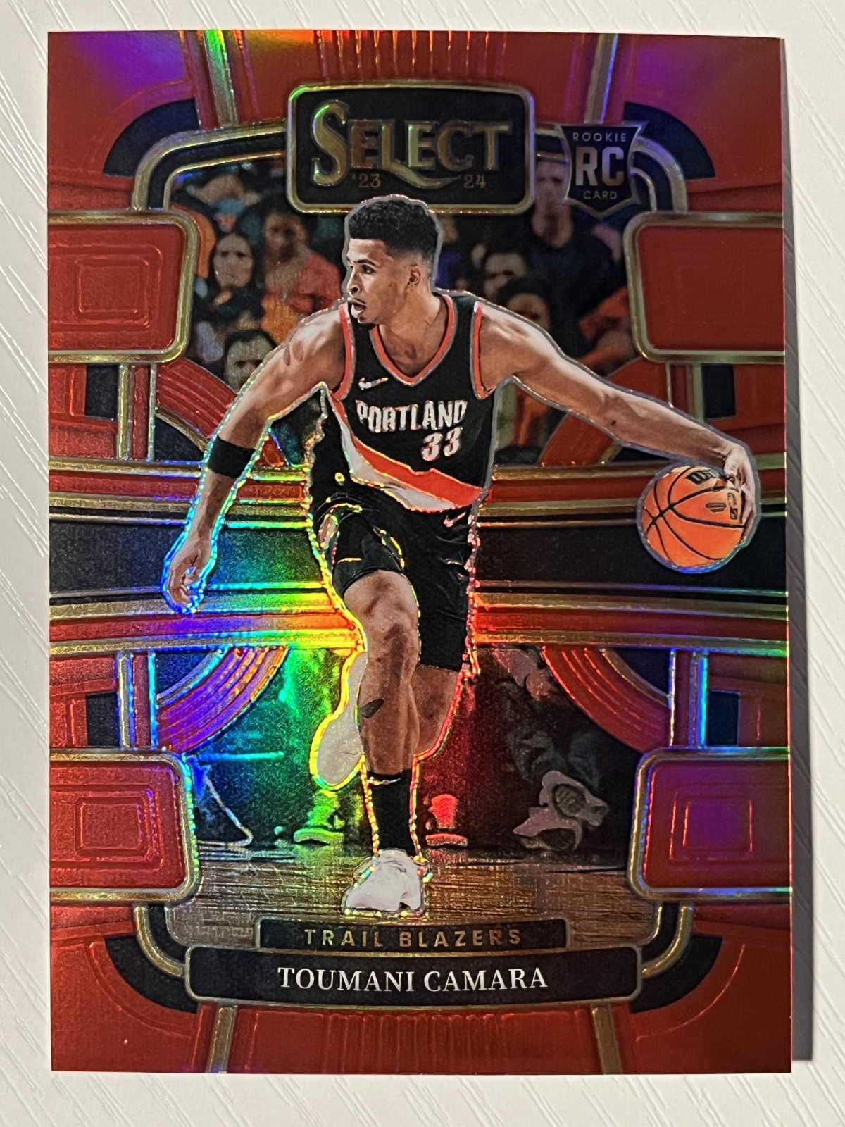 Toumani Camara 2023-24 Panini Select Concourse Red Prizm RC #81 171/199
