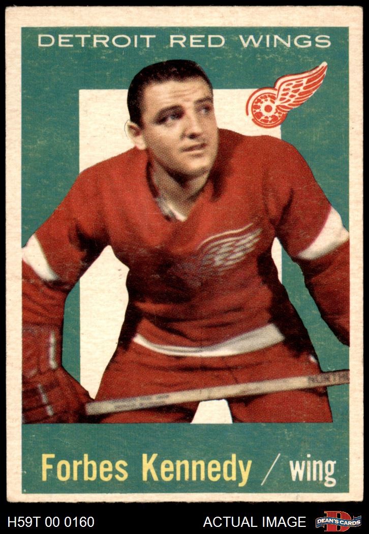 Forbes Kennedy #52 Hockey Cards 1959 Topps trading card — raw and PSA graded price guide