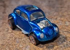 Vintage 1967 Hot Wheels Redline US Custom Volkswagon Blue White Interior Sunroof