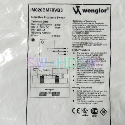 1PCS New for Wenglor IM020BM70VB3 Proximity Switch Freight Free #cv