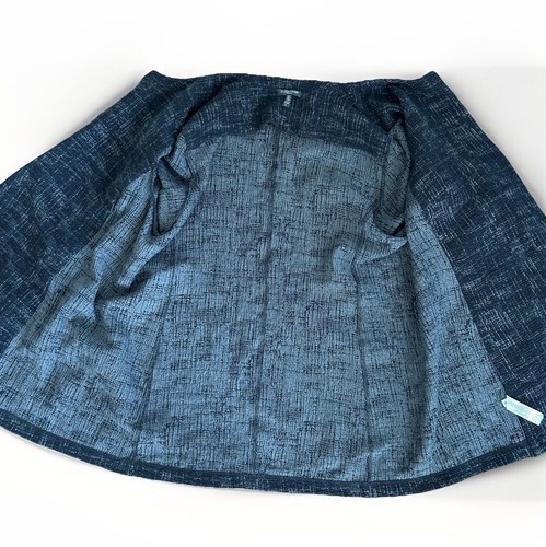 Eileen Fisher 3X offene Strickjacke Blazer Crosshatch Baumwolle Tencel Stretch Jacke - Bild 11 von 17