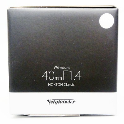 VoightLander single focus lens NOKTON classic 40 mm F1.4 131507