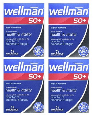 Wellman 4 X 50+ 30 Tablets 4 Count (Pack of 30) 