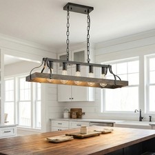 34 Vintage Chandelier 5 Light Pendant Lamp Ki...
