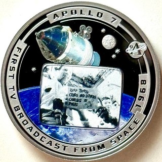 SOLOMON ISLANDS HALF DOLLAR 2020 PROOF (Series: Apollo Missions APOLLO 7.)