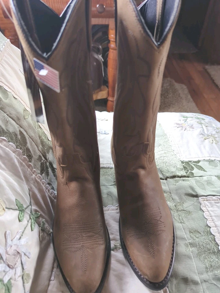 Botas vaqueras occidentales Abilene Sage para mujer talla 7 M nuevas Foto 2 de 4