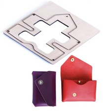Stitch-Free Card Holder 106x68mm Leather Cutting Die, Wooden Die Cutter