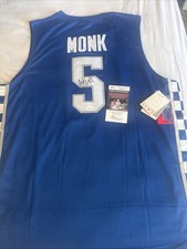 Malik Monk Signed Autograph Blue Kentucky Wildcats Jersey NCAA Lakers Kings JSA