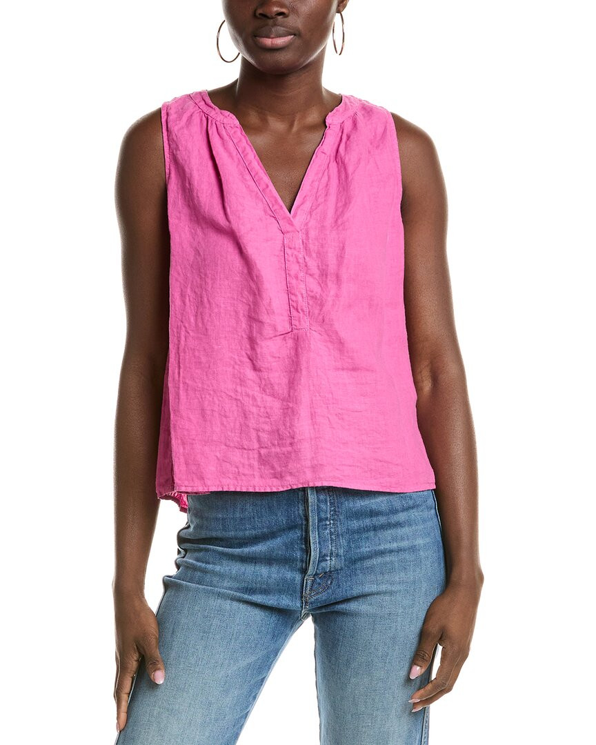 Женский кружевной льняной топ из бархата от Graham & Spencer