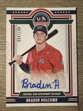2022 Panini Stars and Stripes - BRADEN HOLCOMB RC - Rookie Auto SP /499 - USA