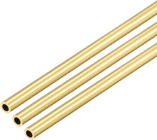 Brass round Tube, 300Mm Length 3Mm OD 0.5Mm Wall Thickness, Seamless Straight...