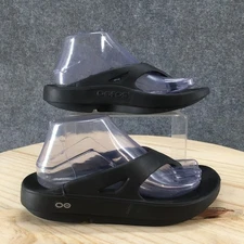OOFOS Ooriginal Sandals Womens 8 Thong Flip Flop Wedge Slip On Comfort Black