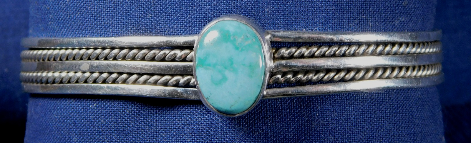 NAVAJO BENALLY STERLING Silver TURQUOISE HANDMADE Vin… - Gem