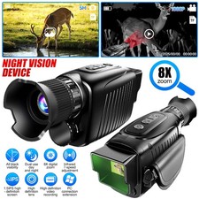 Professional 8x Digital Zoom Monocular 1080P HD IR Night Vision for Hunting