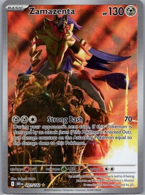 Zamazenta Illustration Rare Holo 201/182 SV10: Destined Rivals NM