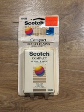 Scotch VHSC Compact Head Cleaning Videocassette BRAND NEW Unopened