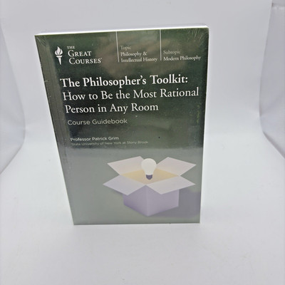 The Great Courses: The Philosopher s Toolkit Course Guidebook & 4 DVD Set NEW