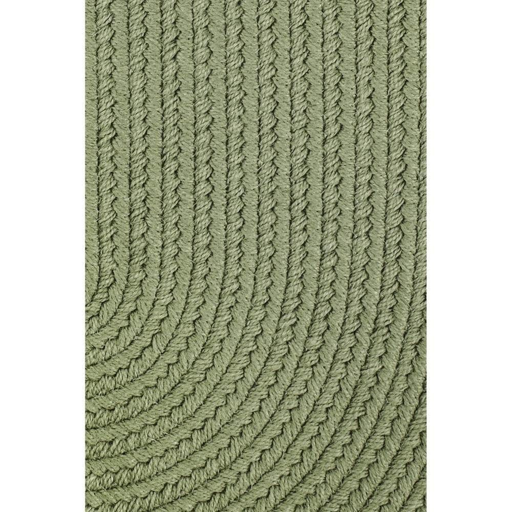 Maui Indoor Outdoor Solid Braided Rug - Olive Green