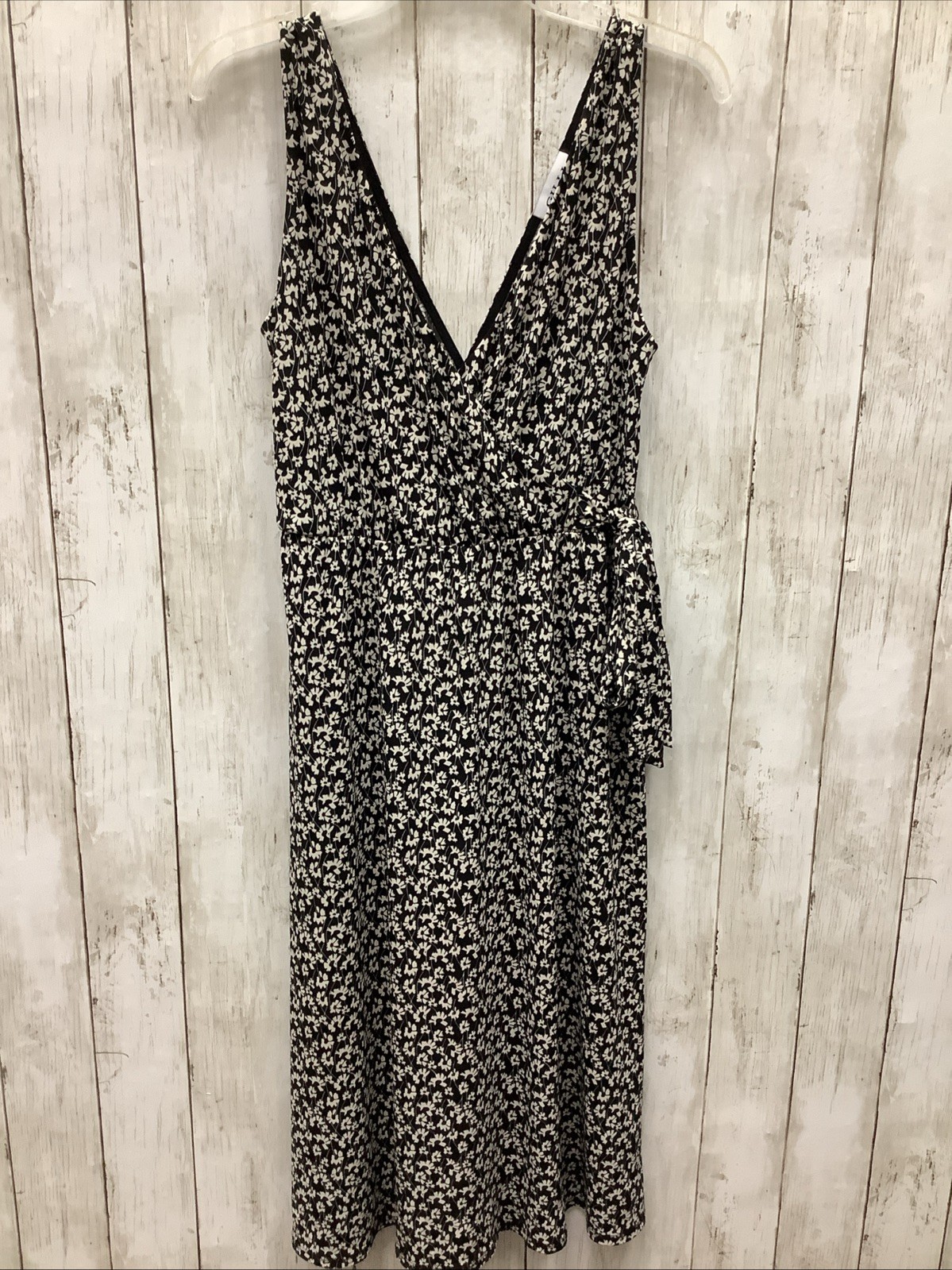 Gilli Black Floral Dress Medium 0417-45