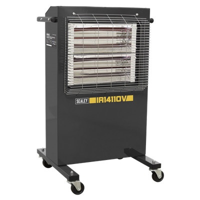Sealey Infrarot Schrankheizung 1,2/2,4kW 110V programmierbar leicht rollbar IR14110V