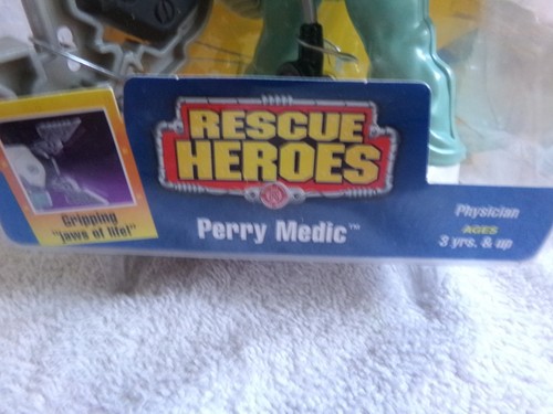 Vintage 1998 Fisher Price Rescue Heroes Perry Medic Jaws Of Life NEU - Bild 2 von 17