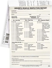 J. Keller Detailed Driver's Vehicle Inspection Report Pre-  5-pack