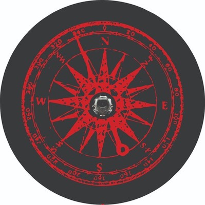 JL Camera Red Compass Tire Cover