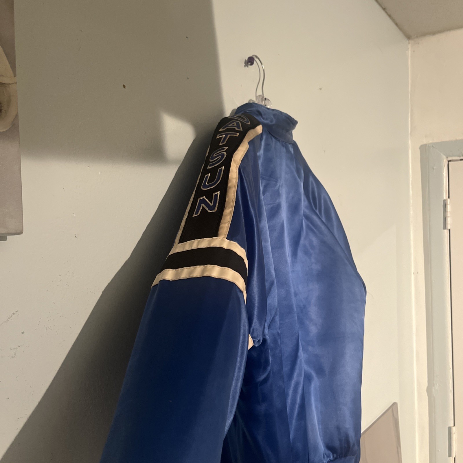 Vintage Datsun Satin Bomber Jacket w/ Liner 1970s-80s racing 510 240Z 260Z 280z