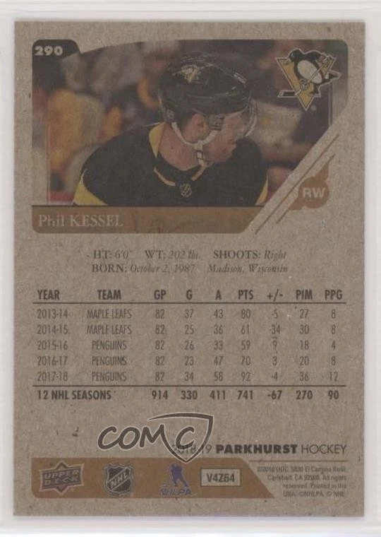 2018-19 Upper Deck Parkhurst Bronze Phil Kessel #290 - Image 2 of 2