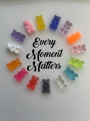 20 x HARZ GUMMIBÄRCHEN JELLY BEAR FLACHRÜCKEN CABOCHONS GEMISCHTE FARBEN 18x11mm