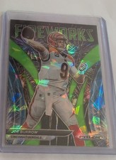 2021 Panini Prizm - Fireworks Joe Burrow #F-20 Green Ice Prizm
