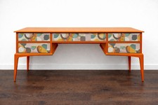 Vintage Stag Dressing Table, Desk Painted Upcycled Furniture Custom Commission